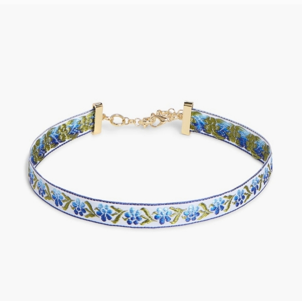 Hill house blue floral choker